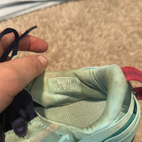 8 - Asics Women's Athletic Shoes - Navy and Mint - Picture 2 of 4